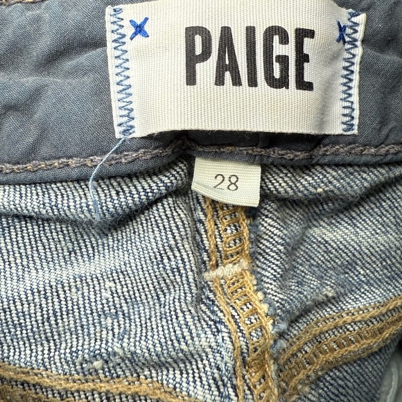 PAIGE Women's Hoxton Ankle Peg Skinny Jeans with Side Slits Beachwood Size 28 - Picture 9 of 13